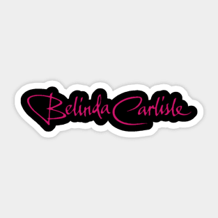 Belinda carlisle///70s new wave Sticker